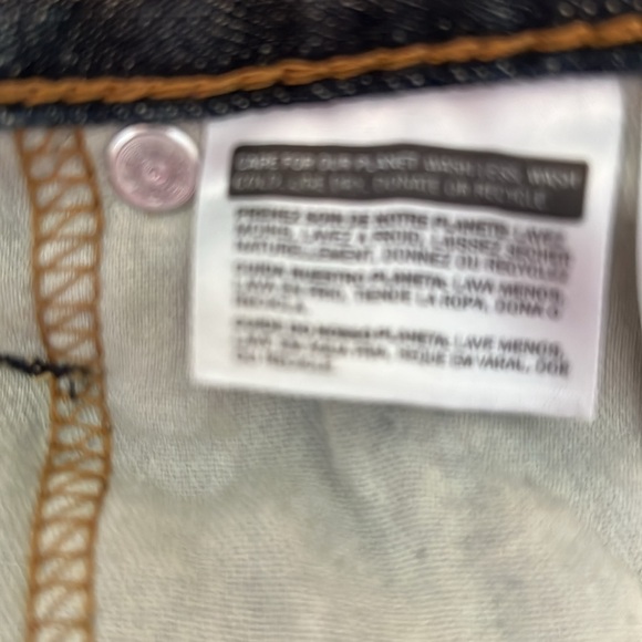 LEVI STRAUSS BLUE JEANS #569 W 34 L 34 100% COTTON MACHINE WASH COLD DRY MEDIUM - Picture 11 of 13